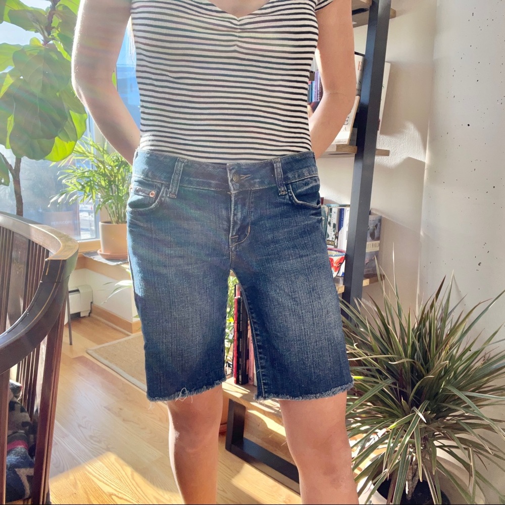 dELiA*s Reese Cut-Off Low-Rise Shorts